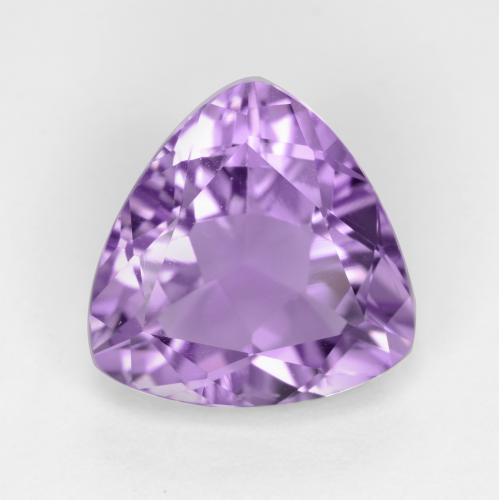 Rosaig-violett Amethyst Edelstein - 2.7ct Trillantschliff (ID: 551307)