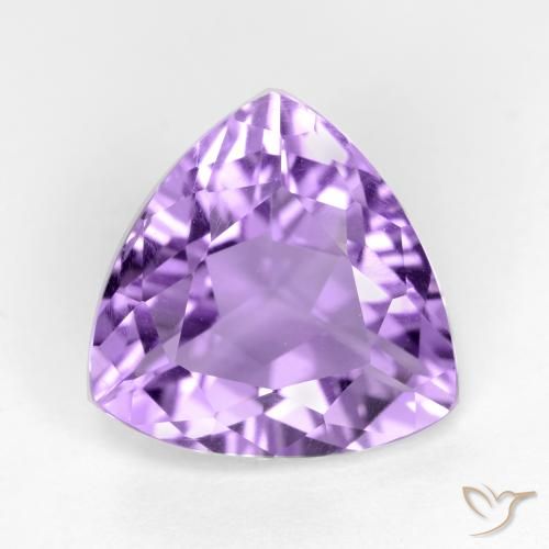 2.65ct Natural Medium Violet Amethyst, Trillion, VS