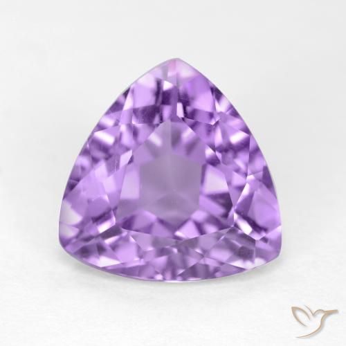 2.89ct Natural Pinkish Violet Amethyst, Trillion, VS