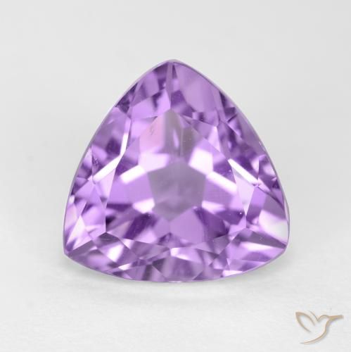 3.10ct Natural Pinkish Violet Amethyst, Trillion, VS