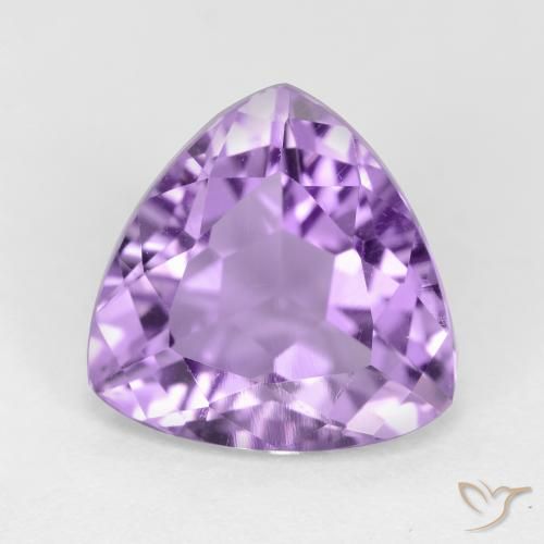 2.84ct Natural Medium Violet Amethyst, Trillion, VS
