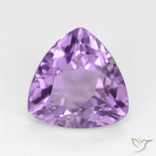 2.94ct Natural Medium Violet Amethyst, Trillion, VS