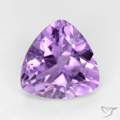 2.66ct Natural Deep Violet Amethyst, Trillion, VS