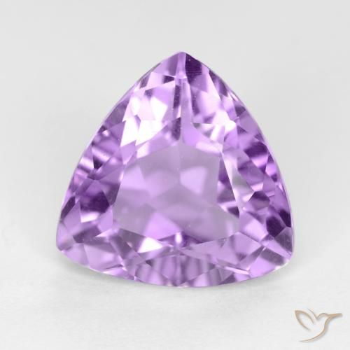 2.86ct Natural Medium Violet Amethyst, Trillion, VS