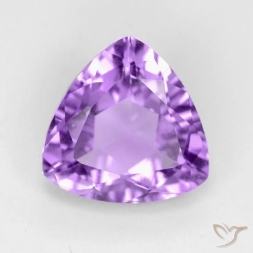 2.78ct Natural Medium Violet Amethyst, Trillion, VVS-VS