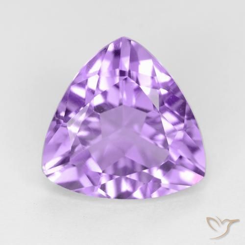 2.71ct Natural Medium Violet Amethyst, Trillion, VVS-VS