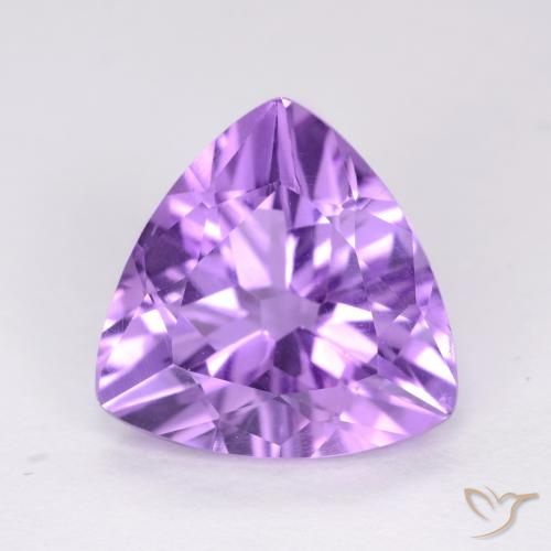 2.62 ct Trillion Cut Amethyst, 10 x 10 mm From Brazil, Photo A