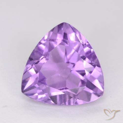 2.85ct Natural Pinkish Violet Amethyst, Trillion, VVS-VS
