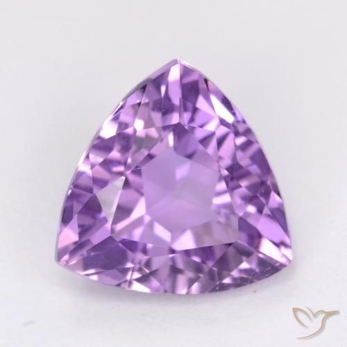 2.77ct Natural Deep Purplish Violet Amethyst, Trillion, VS