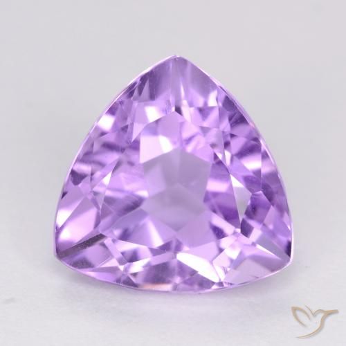 3.02ct Natural Pinkish Violet Amethyst, Trillion, VS