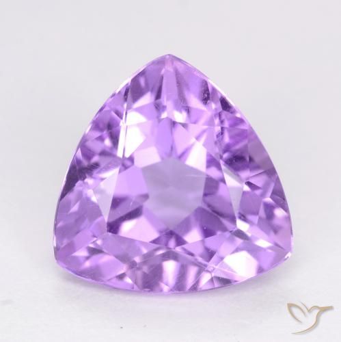 3.03 ct Trillion Cut Amethyst, 10.1 x 10 mm From Brazil, Photo A