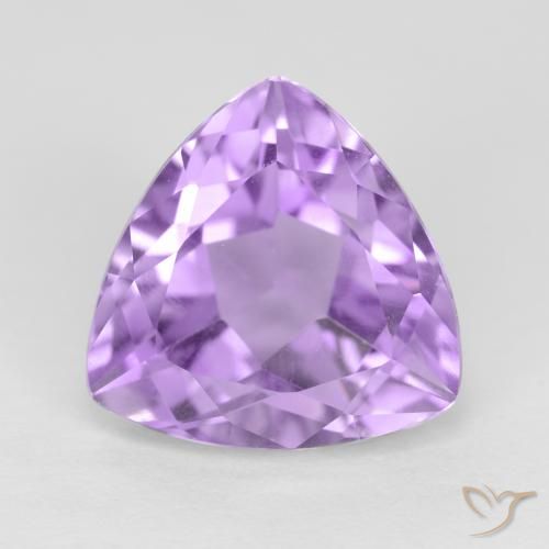 3.16ct Natural Pinkish Violet Amethyst, Trillion, VS