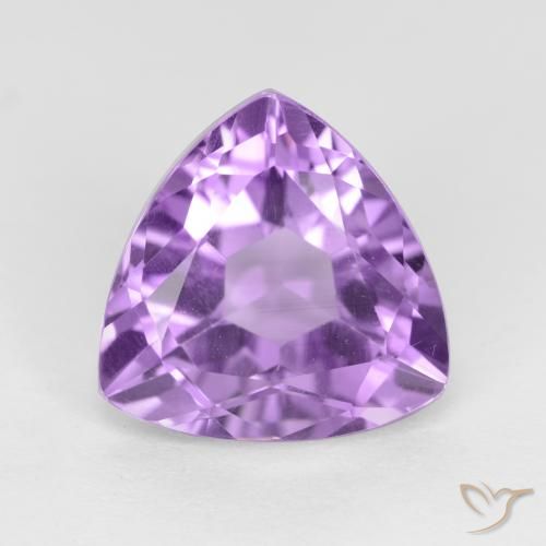 Ametista viola taglio trilioni da 3,2 ct dal Brasile, dimensione 10,2 x 10,1mm, pietra preziosa naturale non trattati , purezza VVS-VS, Ametista Sfaccettatura trilliant da 1 pz, durezza Mohs di 7 adatto per gioielli da indossare ogni giorno, Mercoledì Gemma, Photo A