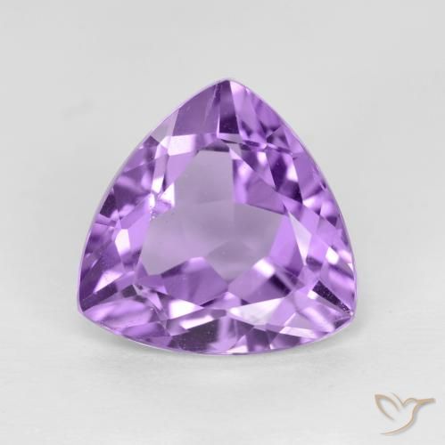 2.84ct Natural Pinkish Violet Amethyst, Trillion, VS