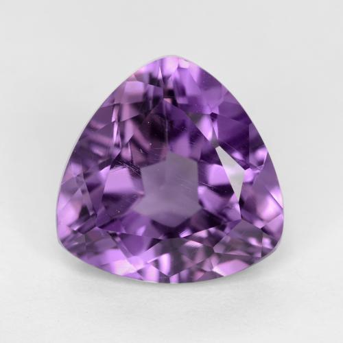Medium Violet Amethyst Edelstein - 3.1ct Trillantschliff (ID: 551658)