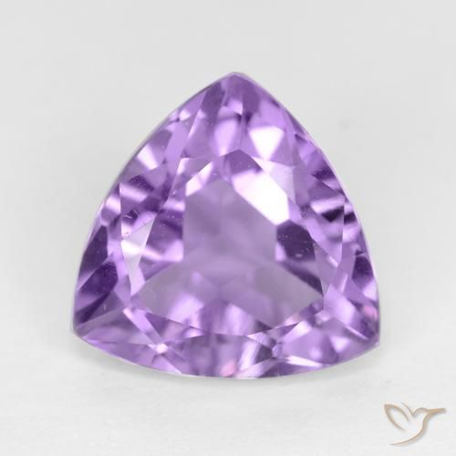 2.96ct Natural Medium Violet Amethyst, Trillion, VS