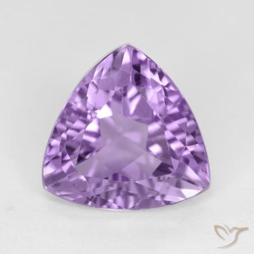 2.91ct Natural Medium Violet Amethyst, Trillion, VVS-VS