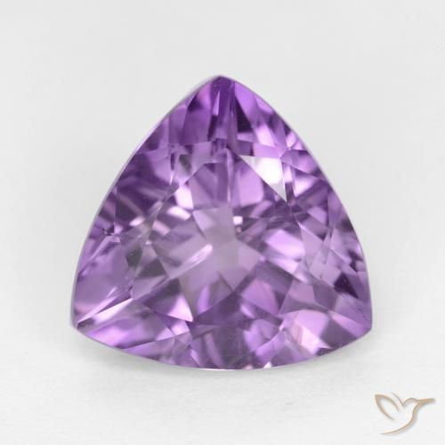2.79ct Natural Medium Violet Amethyst, Trillion, VS