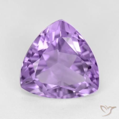 2.76ct Natural Medium Violet Amethyst, Trillion, VS-SI