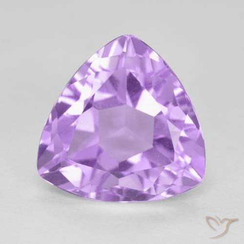 3.06ct Natural Pinkish Violet Amethyst, Trillion, VS