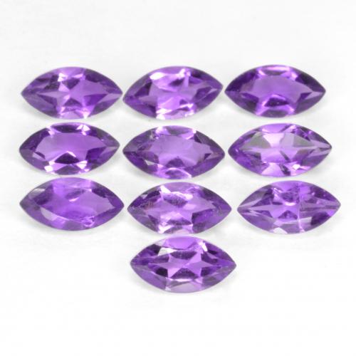 Medium Violet Аметист Камень - 0.2ct Фасетная Маркиза (ID: 555782)