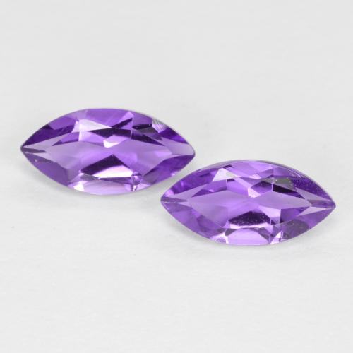 Medium Violet Amethyst Gem - 0.4ct Marquise Facet (ID: 559929)