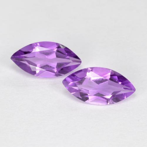 Deep Pinkish Violet Amethyst Gem - 0.3ct Marquise Facet (ID: 559934)