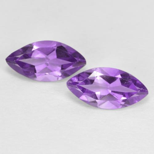 Intense Violet Amethyst Gem - 0.3ct Marquise Facet (ID: 560666)