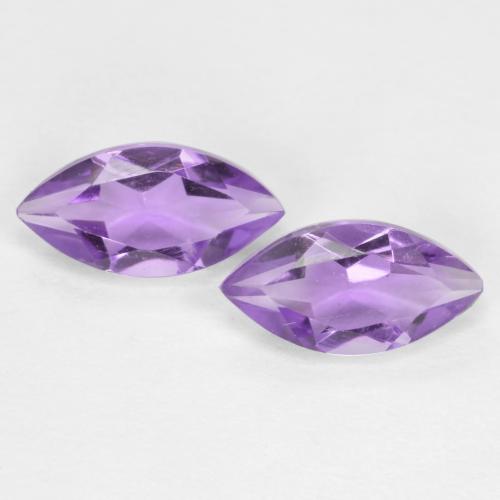 Розовато-фиолетовый Аметист Камень - 0.3ct Фасетная Маркиза (ID: 560670)