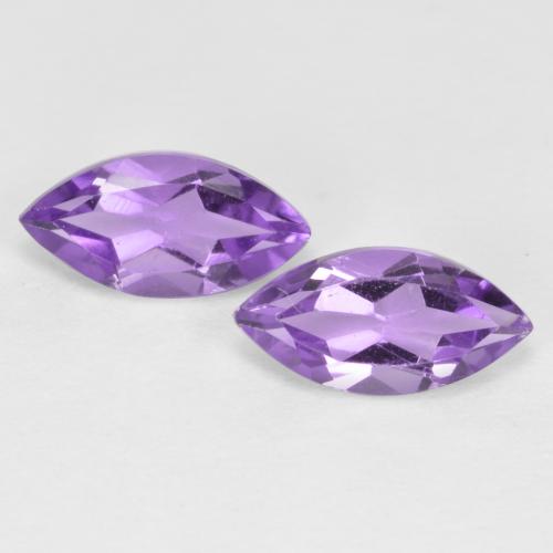 Розовато-фиолетовый Аметист Камень - 0.3ct Фасетная Маркиза (ID: 560675)