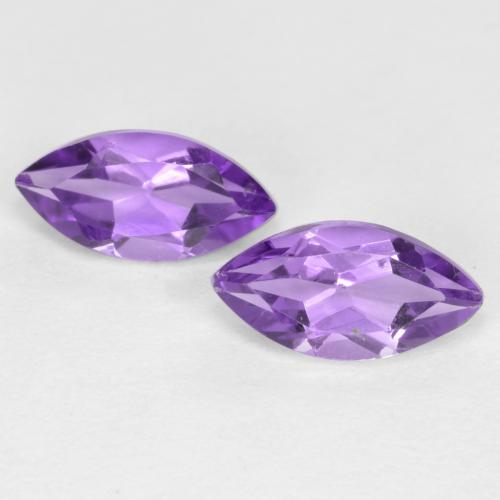 Medium Violet Amethyst Gem - 0.3ct Marquise Facet (ID: 560677)