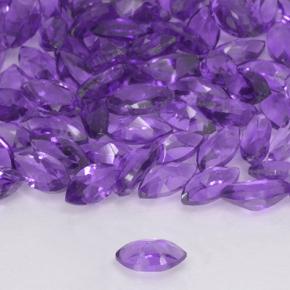 Amethyst Gemstones in 5 x 2.5 mm (calibrated) Size for Sale, Amethyst Stones in Medium Violet Color