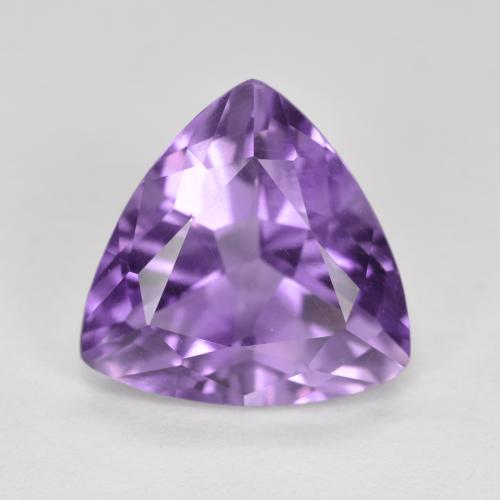 Medium Violet Amethyst Gem - 2.6ct Trillion Facet (ID: 563488)