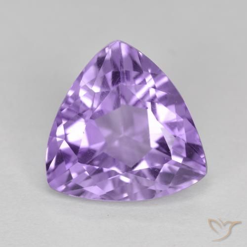 2.69ct Natural Medium Violet Amethyst, Trillion, VS