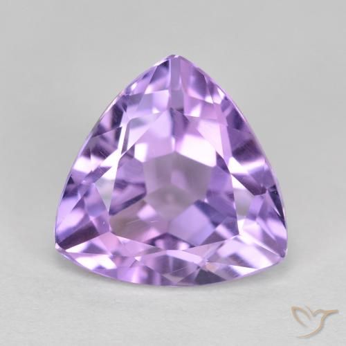 3.12 ct Trillion Cut Amethyst, 10.1 x 10 mm From Brazil, Photo A
