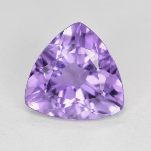 Deep Violet Hue Amethyst Edelstein - 2.6ct Trillantschliff (ID: 563497)