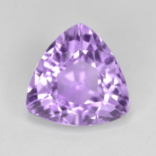 Deep Iris Violet Amethyst Gem - 2.9ct Trillion Facet (ID: 563498)