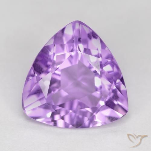 2.71ct Natural Medium Violet Amethyst, Trillion, VS