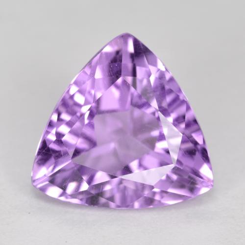 Medium Violet Amethyst Gem - 2.7ct Trillion Facet (ID: 563506)