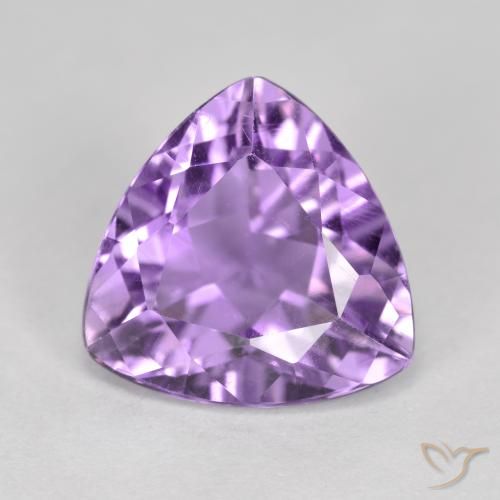 2.89ct Natural Pinkish Violet Amethyst, Trillion, VS