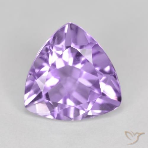 2.86ct Natural Medium Violet Amethyst, Trillion, VS