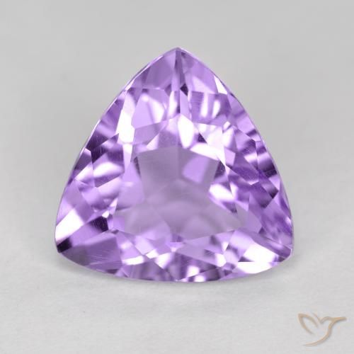 2.81ct Natural Medium Violet Amethyst, Trillion, VS