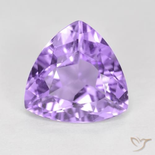 2.86ct Natural Medium Violet Amethyst, Trillion, VS