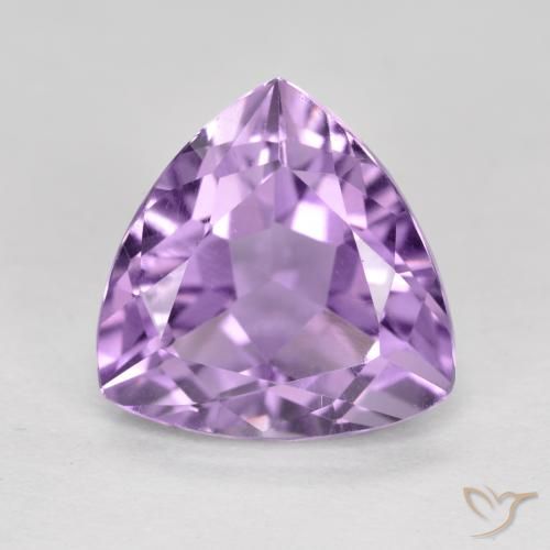 2.89ct Natural Pinkish Violet Amethyst, Trillion, VS