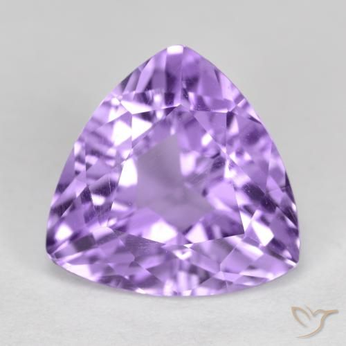 2.80ct Natural Deep Iris Violet Amethyst, Trillion, VVS-VS