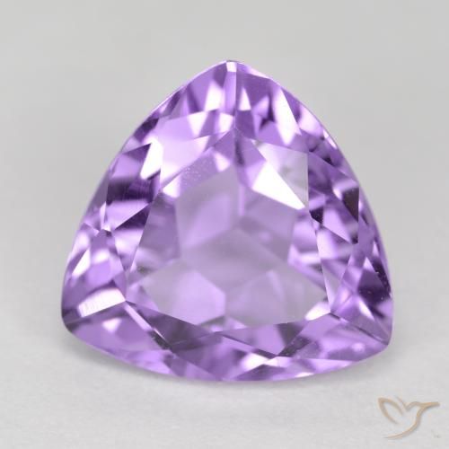3.05ct Natural Pinkish Violet Amethyst, Trillion, VS
