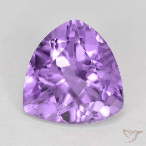 2.68ct Natural Pinkish Violet Amethyst, Trillion, VS