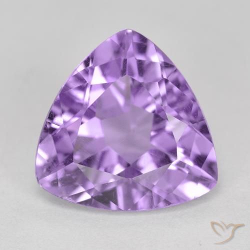 2.92ct Natural Medium Violet Amethyst, Trillion, VS