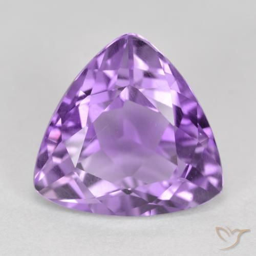 2.91 ct Trillion Cut Amethyst, 10.1 x 10 mm From Brazil, Photo A