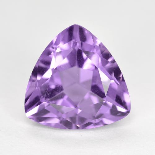 Deep Violet Amethyst Gem - 3.1ct Trillion Facet (ID: 563854)